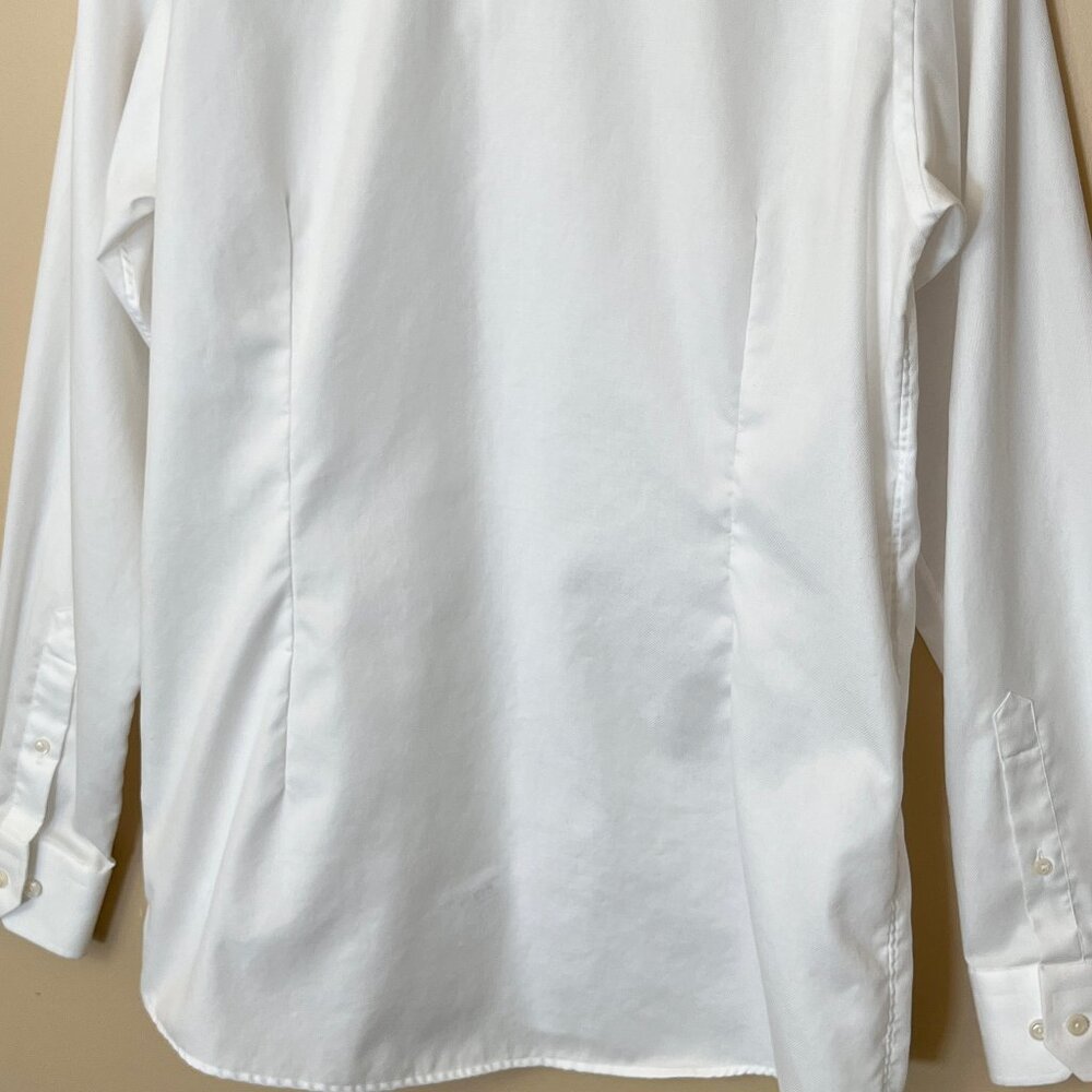 Eton Contemporary Button Up Dress Shirt - Men's Size 42/16.5 - White - Picture 6 of 14
